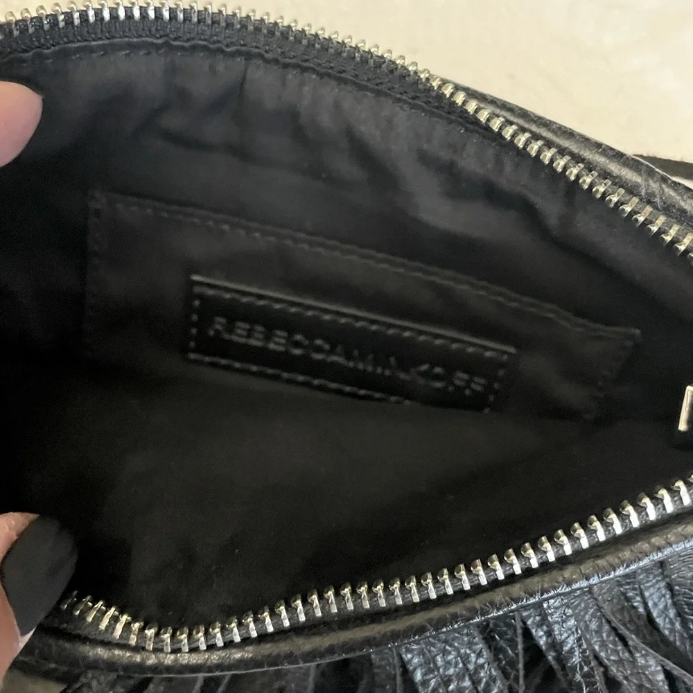 NEW! HTF Rebecca Minkoff FRINGE Crossbody!🖤 - Picture 4 of 10